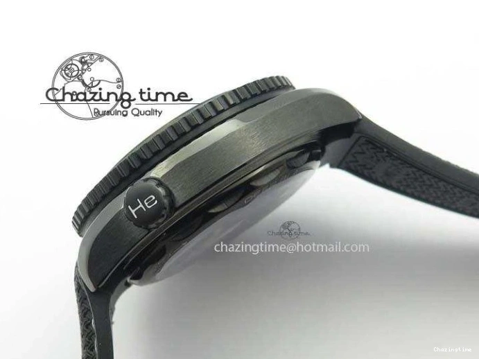 0407 Planet Ocean 45mm Real Ceramic BP-Maker Best Edition Black Dial On Nylon Rubber Strap A TopPick 8185